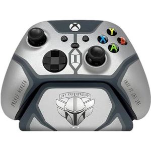 Razer Mandalorian draadloze controller en snellaadhouder voor Xbox X-serie X|S, Xbox One: pulsontwikkelaars, gestructureerde handgrepen, 12 uur batterijduur