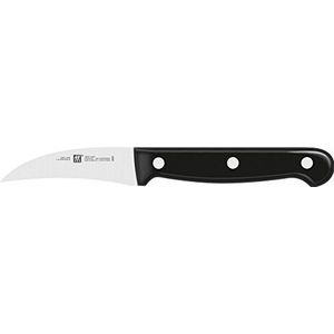 ZWILLING Schilmes, lemmet: 7 cm, gebogen lemmet, roestvrij staal, speciaal/kunststof handvat, serie Twin Chef 2, zwart