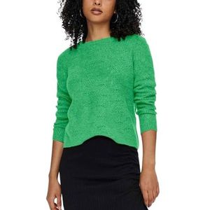 ONLY Onllolli Knt Noos L/S Sweater voor dames, Eilandgroen - Details: mix