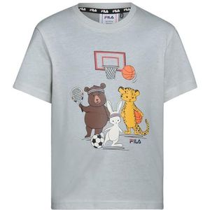 Fila Tettenweis T-shirt unisexe pour enfants, gris clair, 98-104