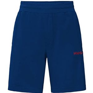 HUGO Labelled LOUNGEWEAR_SHORT Heren Shorts, Navy Blauw