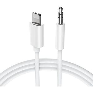 [Apple MFi-gecertificeerd] iPhone AUX-kabel, AUX-kabel naar 3,5 mm premium audio voor iPhone 13/13 Pro/SE/12/12 Pro/11/11Pro/X/XS/XR/8/7, autoradio's, luidsprekerkop L
