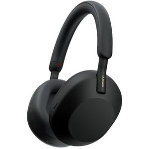 Sony WH-1000XM5 Draadloze Bluetooth-hoofdtelefoon met ruisonderdrukking, 30 uur batterijduur, geoptimaliseerd voor Alexa en Google Assistant, met geïntegreerde microfoon voor telefoongesprekken, zwart