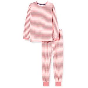 Sanetta pyjama lang (2 stuks) voor meisjes, abrikoos roze
