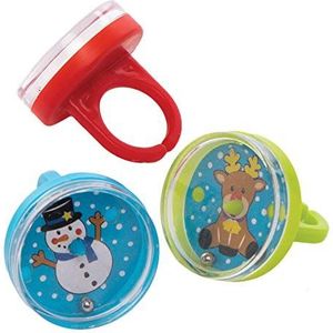 Baker Ross Kerstpuzzel ring 12-delige set, 24 mm diameter