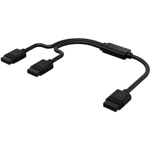 Corsair iCUE LINK Y-kabel - 600 mm recht - zwart