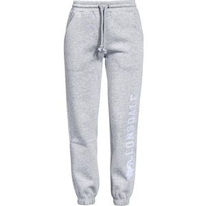 Lonsdale Pittentrail dames sweatbroek, Marl Grey Light/Pastel Blue, XS, Marl Grey Light/Pastel Blauw