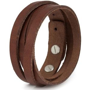 Simaru Hoogwaardige leren armband van premium leer Made in Germany, beschikbaar in alle maten, One size, Leer, zonder steen