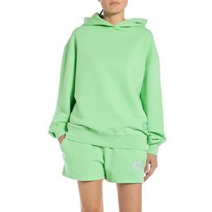 Replay W3704E Sweatshirt met capuchon voor dames, lichtgroen (138)