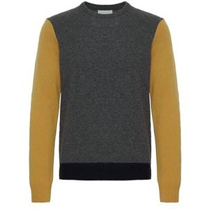 CASUAL FRIDAY Cfkarl Crew Lambswool gebreide trui voor heren, Pewter Mix (50817)