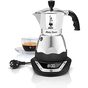 Bialetti Moka Timer volautomatisch elektrisch mokka koffiezetapparaat