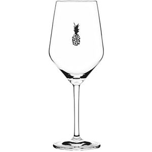 Sand & Soda 9500006 Modern wijnglas met ananasmotief en geschenkdoos - Made in Germany