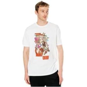 CID Harley Quinn Anime Mayhem T-shirt unisexe pour adulte, blanc, S