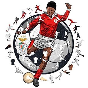 Eusebio Benfica Officieel product, houten puzzel voor volwassenen en kinderen, duurzaam hout, maat M 270 delen