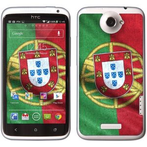 Displayschutz@FoliX - atFoliX voetbal 2012 designsticker ""Portugal-vlag"" voor HTC One X