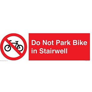 Bord ""Do Not Park Bike in Stairwell"", 450 x 150 mm, L41