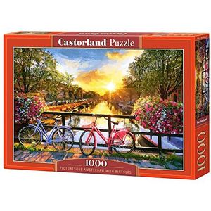 Picturesque Amsterdam with Bicycles - 1000 stukjes