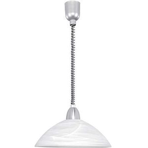 EGLO LORD 2 hanglamp, kunststof, E27, 60 W, zilver, nikkel-mat,Silber, Nickel-matt