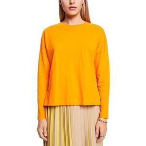 ESPRIT 103ee1k305 T-shirt voor dames, Oranje Goud