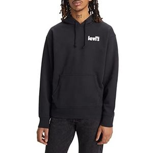 Levi's po relaxed graphic heren, zwart