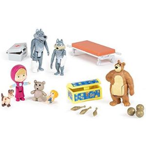 Simba - Masha en Michka - Mini Universum Box - 7 figuren + accessoires - 109301048