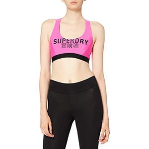 Superdry Dames Crop Top Logo Bikini Set, Clematis