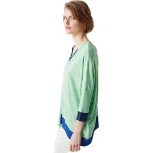 IPEKYOL jacquard-kleding, sweater voor dames, groen L