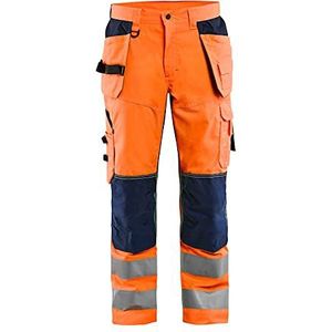 Blaklader 156518115349C62 High Vis werkbroek met ventilatie-effect, oranje/groen, maat C62