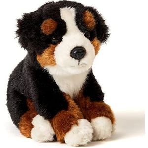 Uni-Toys - Zittende Berner Sennenhond puppy – 15 cm (hoogte) – Pluche hond, huisdier – Knuffel