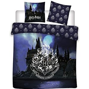 AYMAX S.P.R.L. Harry Potter 132HP-DV beddengoed, 100% katoen, dekbedovertrek 240 x 220 cm + 2 kussenslopen 65 x 65 cm