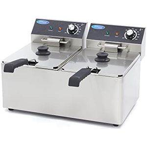Maxima Frituurpan 2x 8 L 2 Manden tot 2,8 Kg Frites Friteuse