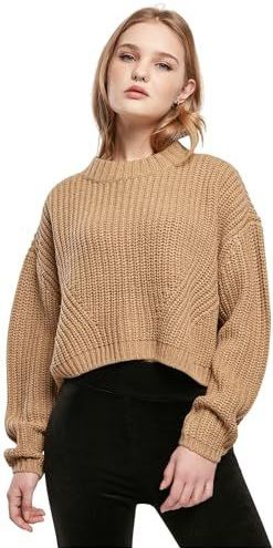 Urban Classics Oversized sweatshirt voor dames, effen beige