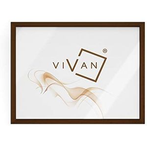VIVAN Fotolijst, bruin (notenhout), formaat afbeelding 50 x 70 cm