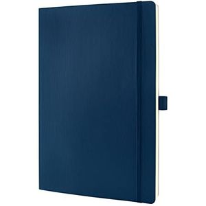SIGEL CO316 Premium notitieboek, geruit, A4, zachte omslag, blauw - conceptum