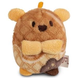 Woff Waffle pluche hond, beige, 5 cm