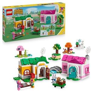 LEGO Animal Crossing De creatieve huizen: in het seizoen – 2-in-1 speelgoed – minifiguren van Miro, Rosanne & Pierrot – 2 huismodellen – cadeau voor meisjes, jongens, fans van videogames 7 jaar 77057