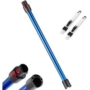 Verlengbuis voor Dyson V11 buis, compatibel met Dyson V15 V zuigslang, 11 V10, V8, V7, stijve telescopische buis, V10 reserveonderdeel met twee 2-in-1 borstels, blauw