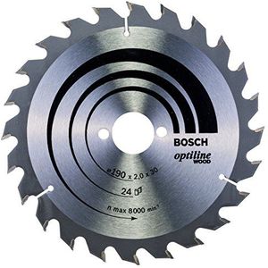 Bosch accessoires cirkelzaagblad Optiline Wood 190 x 30 x 2,0 mm, 24