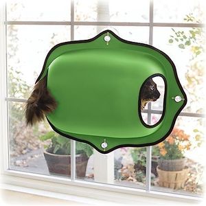 K & H EZ Easy Window Mount Pod capsulemand om op ramen te monteren, voor groene katten