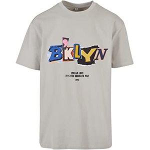 Mister Tee Brklyn oversized T-shirt voor heren, licht, XL, Lichtbruin
