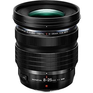 M.Zuiko Digital ED 8-25 mm F4.0 PRO lens, groothoekzoom, geschikt voor alle MFT-camera's (Olympus OM-D en PEN, Panasonic G) modellen, zwart