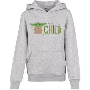 Mister Tee Kids Mandalorian The Child Hoody Uniseks capuchontrui, grijs.