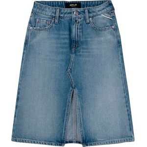 Replay Midi-jeansrok voor meisjes, lichtblauw (010), 14 jaar, Lichtblauw 010