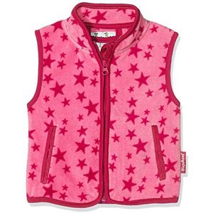 Playshoes Fleece vest sterren mouwloos jack uniseks kinderen, 18, roze