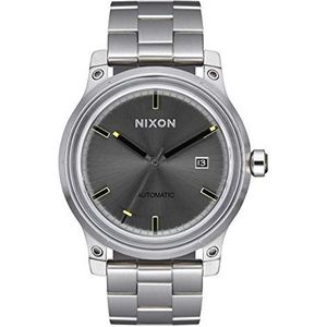 NIXON 5e Element A1294 automatisch horloge voor heren (42 mm, gezicht, 21 mm-19 mm, band met drie schakels van roestvrij staal), zwart., OSFM, armband