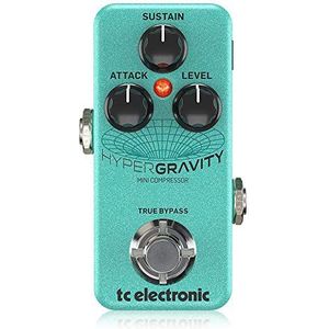 TC Electronic HYPERGRAVITY Geavanceerde multiband mini-compressor met geavanceerd MD3 multiband dynamica-algoritme voor professionele gepolijste tinten, compatibel met pc en Mac