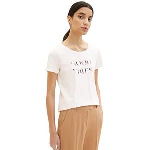 TOM TAILOR 1037403 T-shirt dames, 10315 - Whisper White