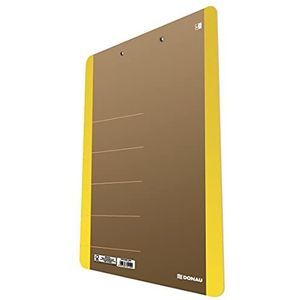 DONAU LIFE 2710001FSC-1 klembord / notitieblok / klembord A4 van hard karton met metalen clip / stabiele klem met afgeronde hoeken | Kleur: geel / ideaal voor kantoor, school en thuis