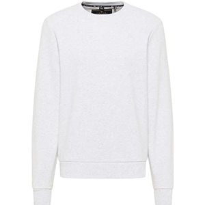 kilata Sweat-shirt pour homme en coton biologique, Mélange de laine blanche., XL