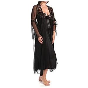 Shirley of Hollywood Robe longue et peignoir 2 pièces Noir Taille 6X